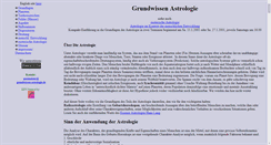 Desktop Screenshot of grundwissen-astrologie.de